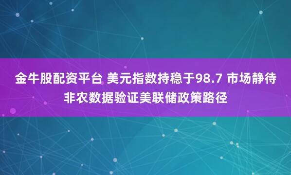 金牛股配资平台 美元指数持稳于98.7 市场静待非农数据验证美联储政策路径